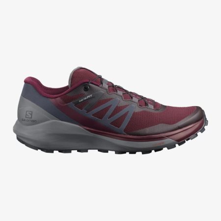 Salomon SENSE RIDE 4 Womens Trail Running Shoes Red UK ZVXS